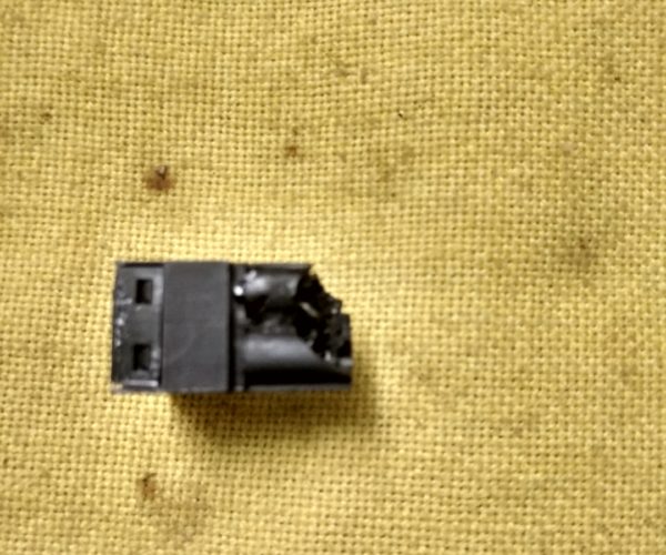 Burnt connector