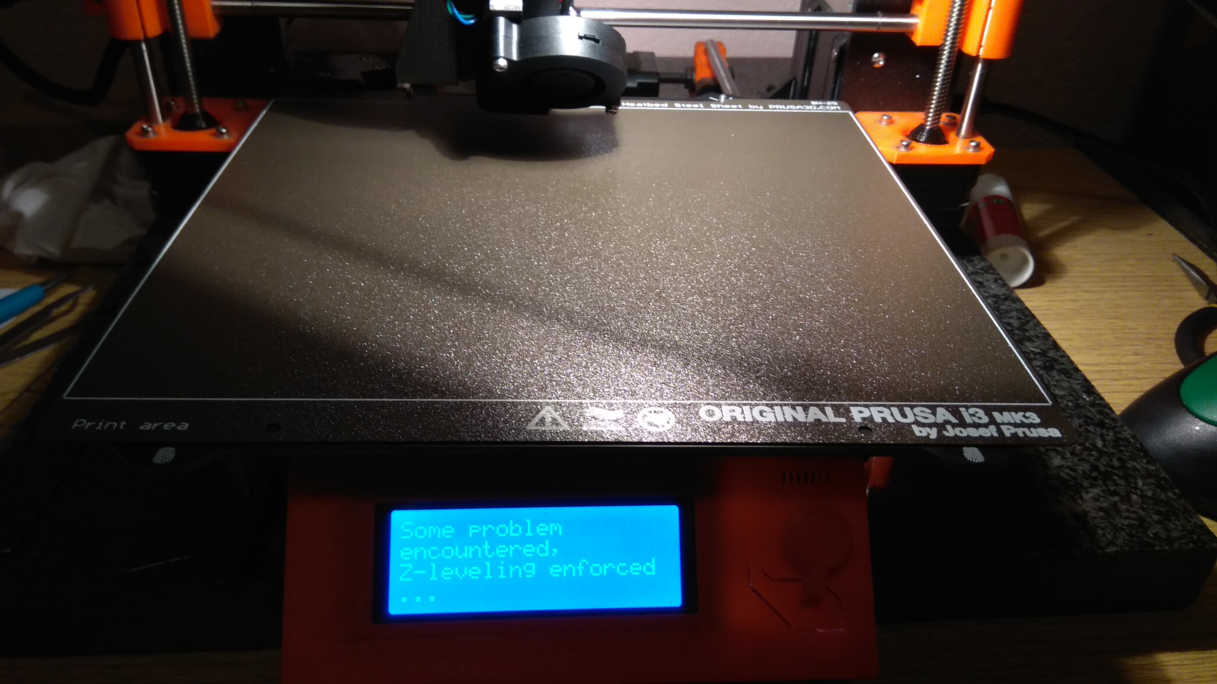 Bed Level Correction calibration squares - scarring – Others (Archive) –  Prusa3D Forum