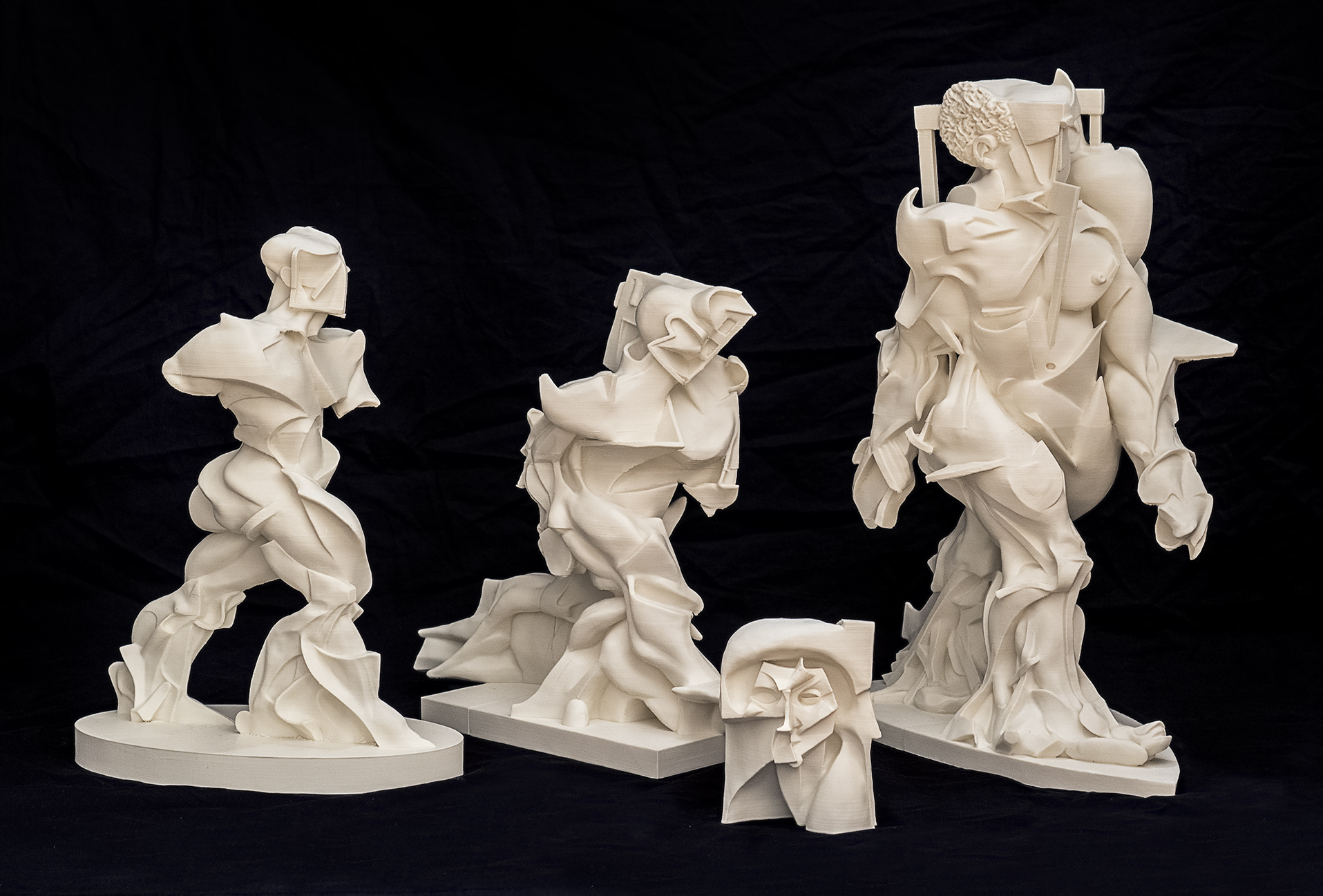 Boccioni's recreated sculptures