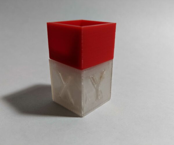 printed hollow cube without defect