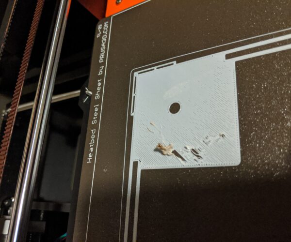 First layer damaged by nozzle