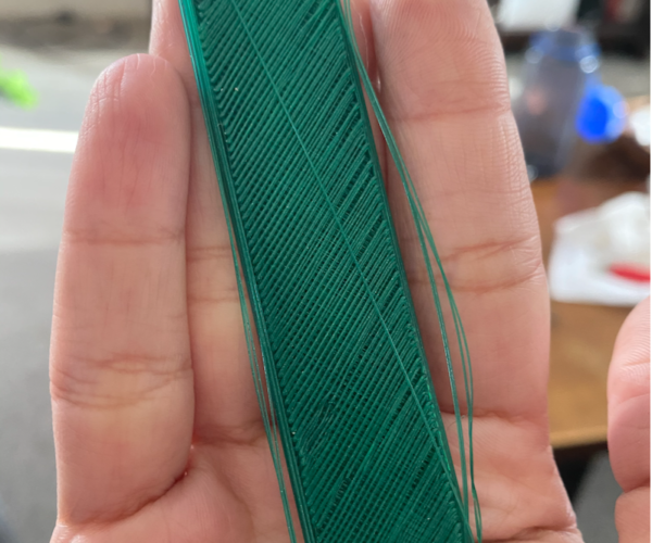 first test print of prusa logo - back