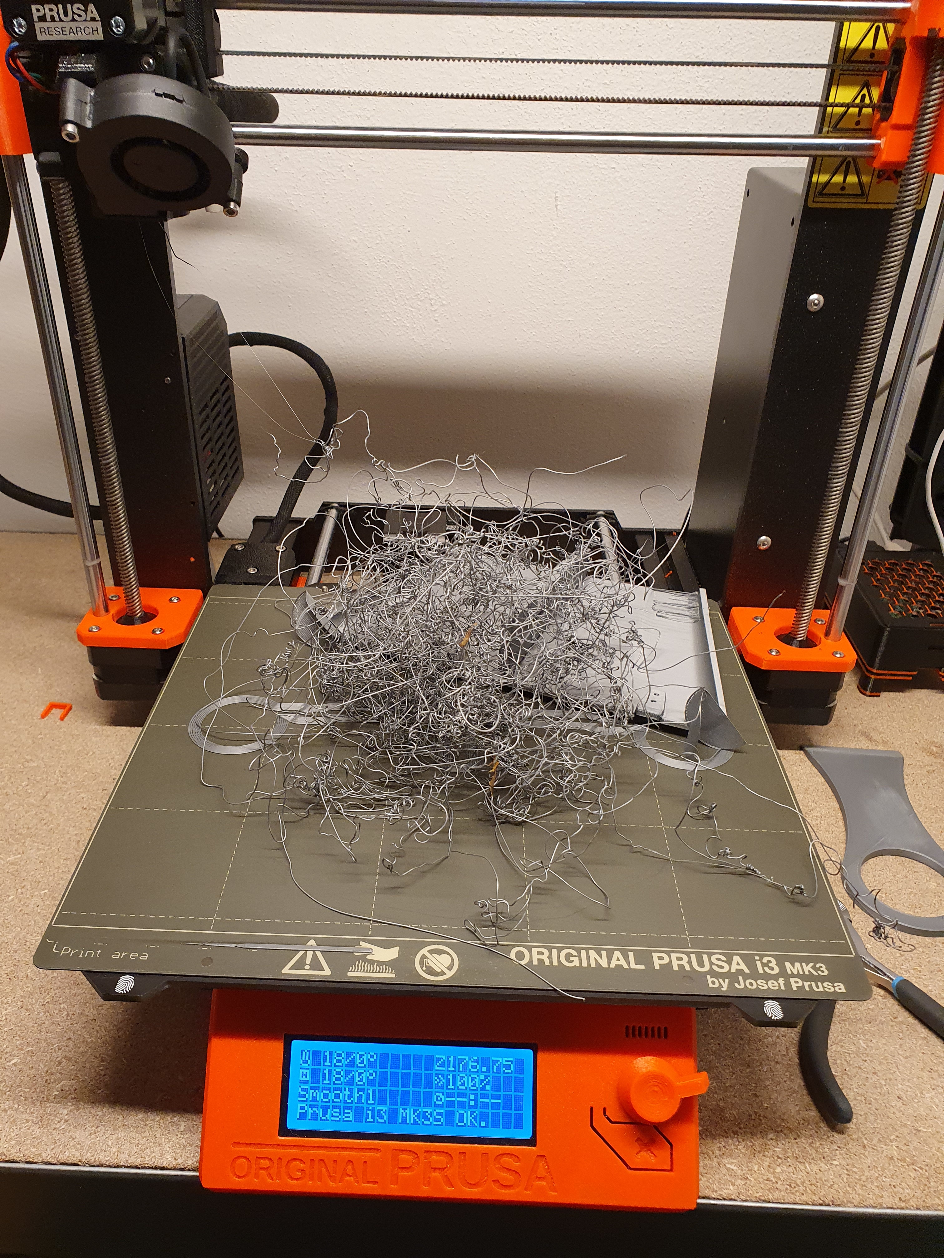 paraply . Fysik tall object with small footprint – How do I print this? (Printing help) –  Prusa3D Forum