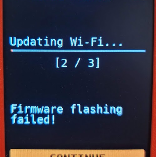 Firmware Error