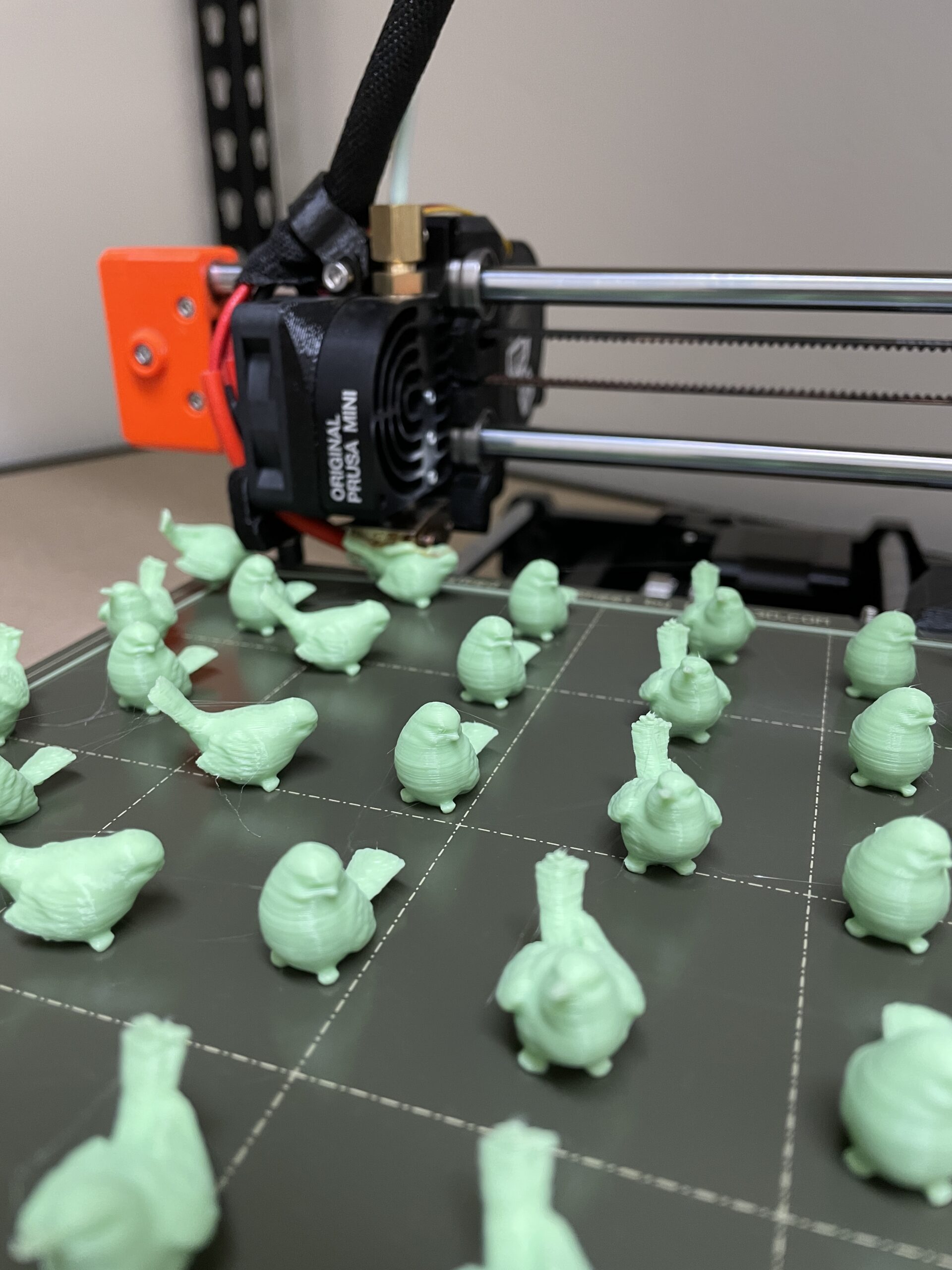 After Finishing The Print The Nozzle Parks Itself In The Upper Left