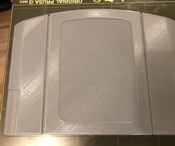 I have printed this a few times with different settings to see if it makes any difference. As you can see the top left seems to keep doing this on prints but I don’t know why. I have changed the layer height and slowed the print down but it keeps doing it. Please can anyone help or give suggestions. I have done this in both prusaslicer and cura but it always does this. Thank you 