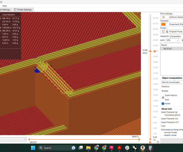 Anomaly in finished layer