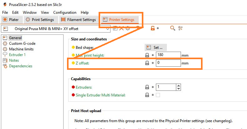 Gcode z offset 2025 in start code